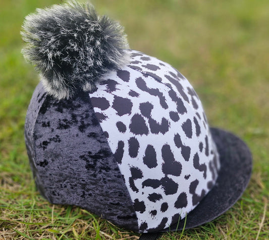 Hat Silk Black Leopard Print image 0